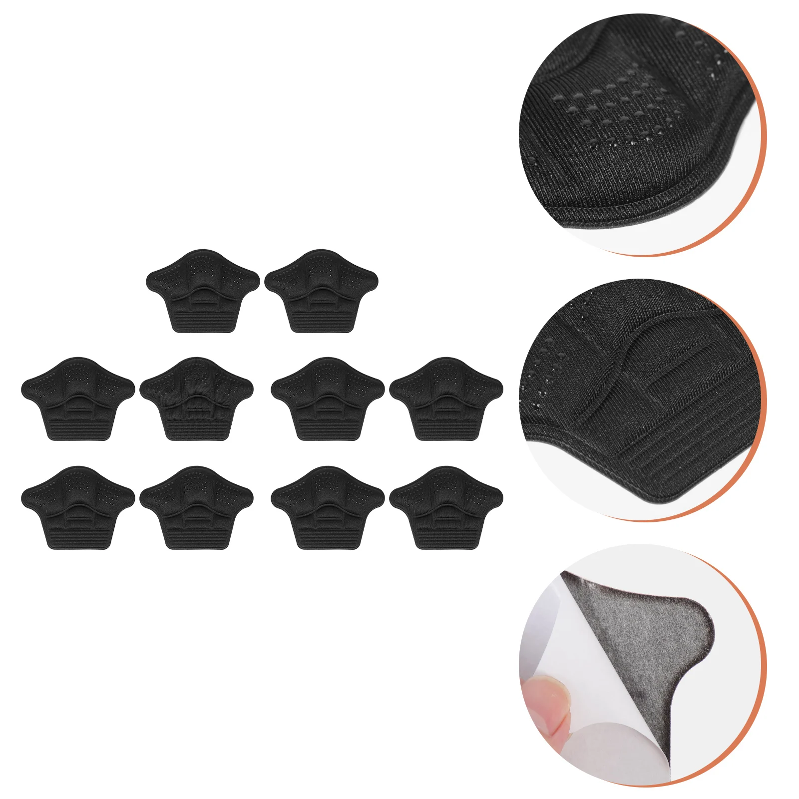 

5 Pairs Anti wear Stickers Self adhesive Heel Pads Comfortable Cushions Wear resistant Liners Shoe Accessory Daily Heel Pads