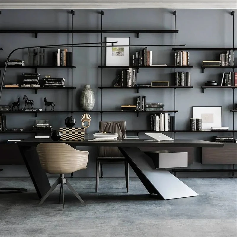 Modern Wide Big Computer Desks Long Aesthetic Reading Office Computer Desks Table Wooden Writing Mesa De Escritorio Furniture