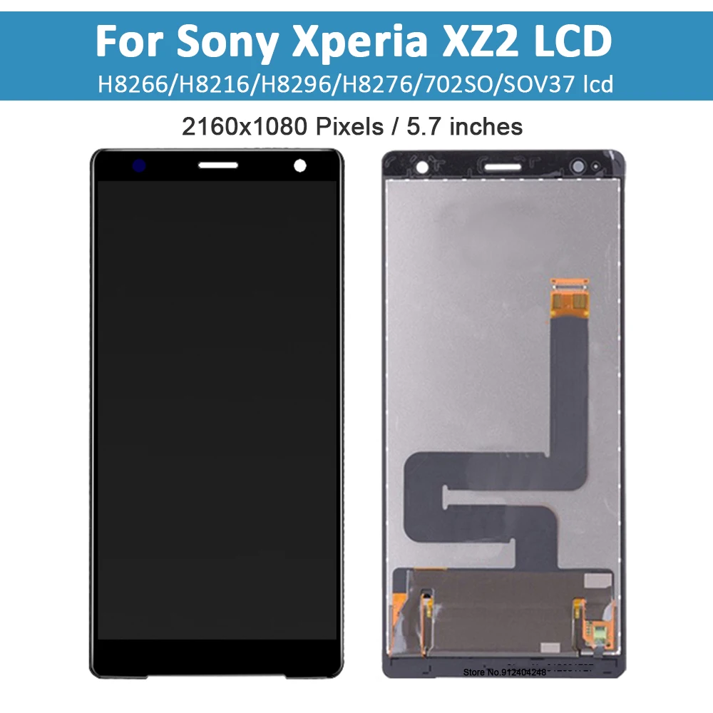 5.7\'\' Original LCD For Sony Xperia XZ2 XZ2H 8266 H8216 H8296 H8276 702SO Touch Screen Digitizer Panel Assembly Replacement Parts