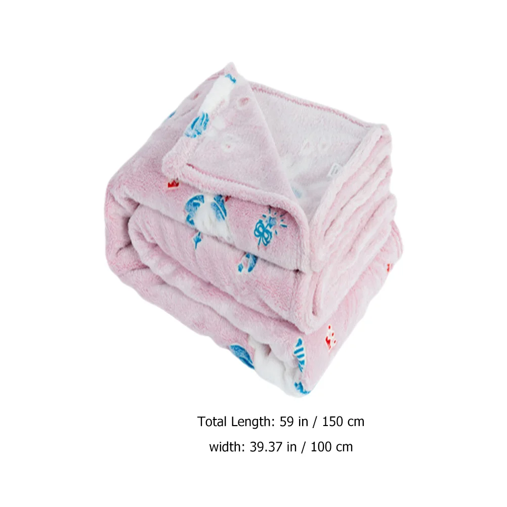 Kocyk dla niemowląt z miękkiego flanelu, idealny rozmiar do przedszkola, domu, podróży, ciepły kocyk dla malucha.