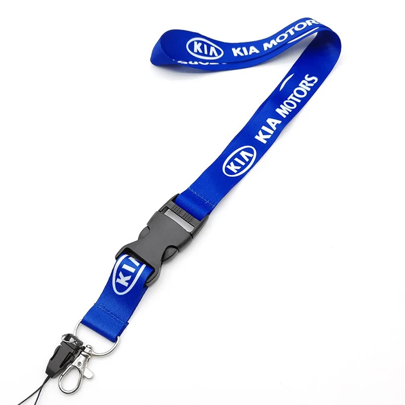 Nylon Neck Badge Hanging Strap Employee\'s Card Lanyard Keychain For Kia K5 Ev6 GT Line Elantra Sportage Rio SELTOS Picanto K2 K3