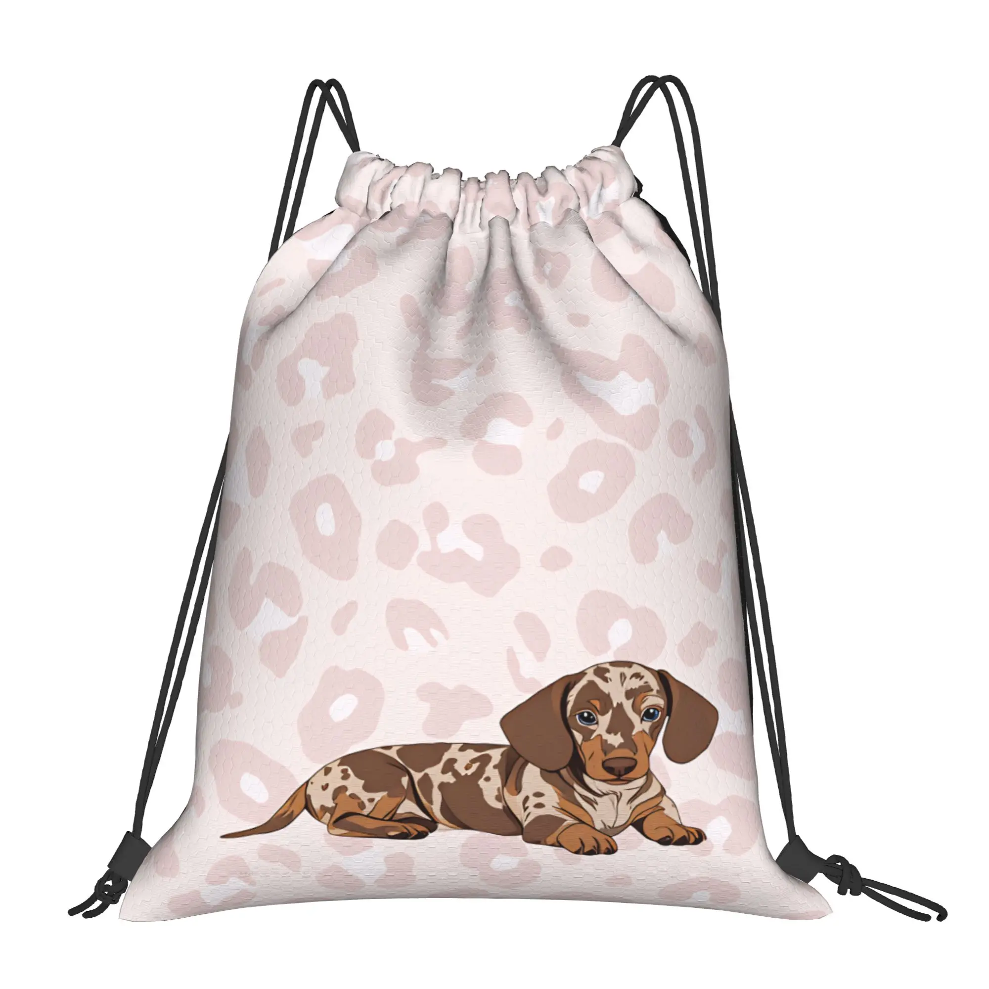 Dachshund Backpack  Lightweight Unisex Outdoor Beach Design Sackpack String Bags