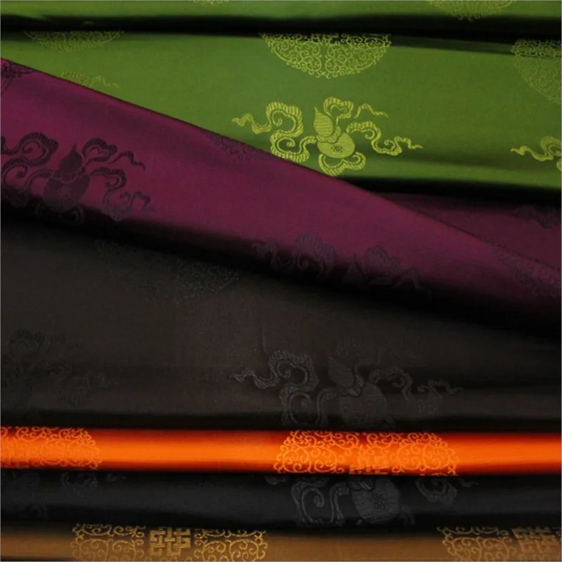 رداء على الطراز الصيني وشريط حريري مزخرف من قماش الجاكار المزخرف #5