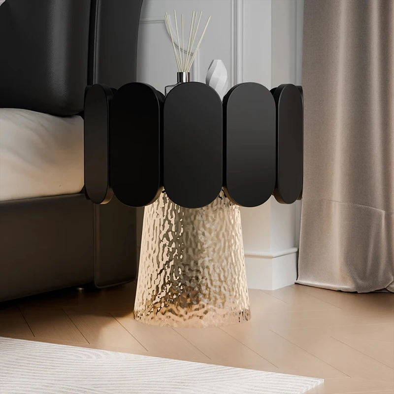 

Italian Minimalist Bedside Table Nordic Style Display Trendy Nights Table Space Saving Vintage Mesita De Noche Home Furniture