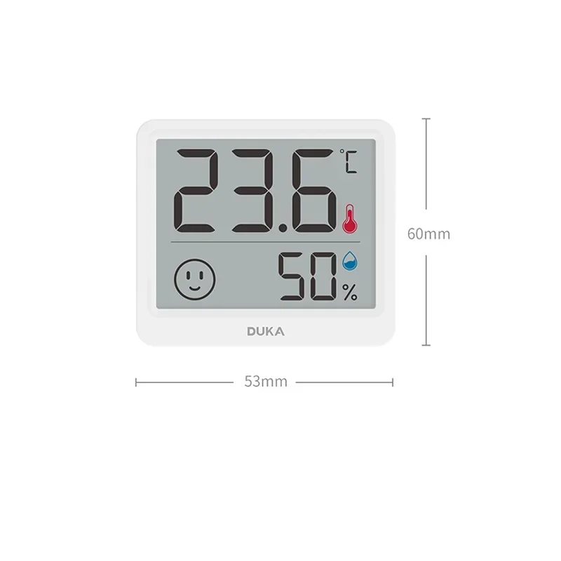 DUKA Atuman 2.5 inch LCD Electronic Digital Temperature Humidity Meter Indoor Thermometer Hygrometer Weather Station Sensor Mini