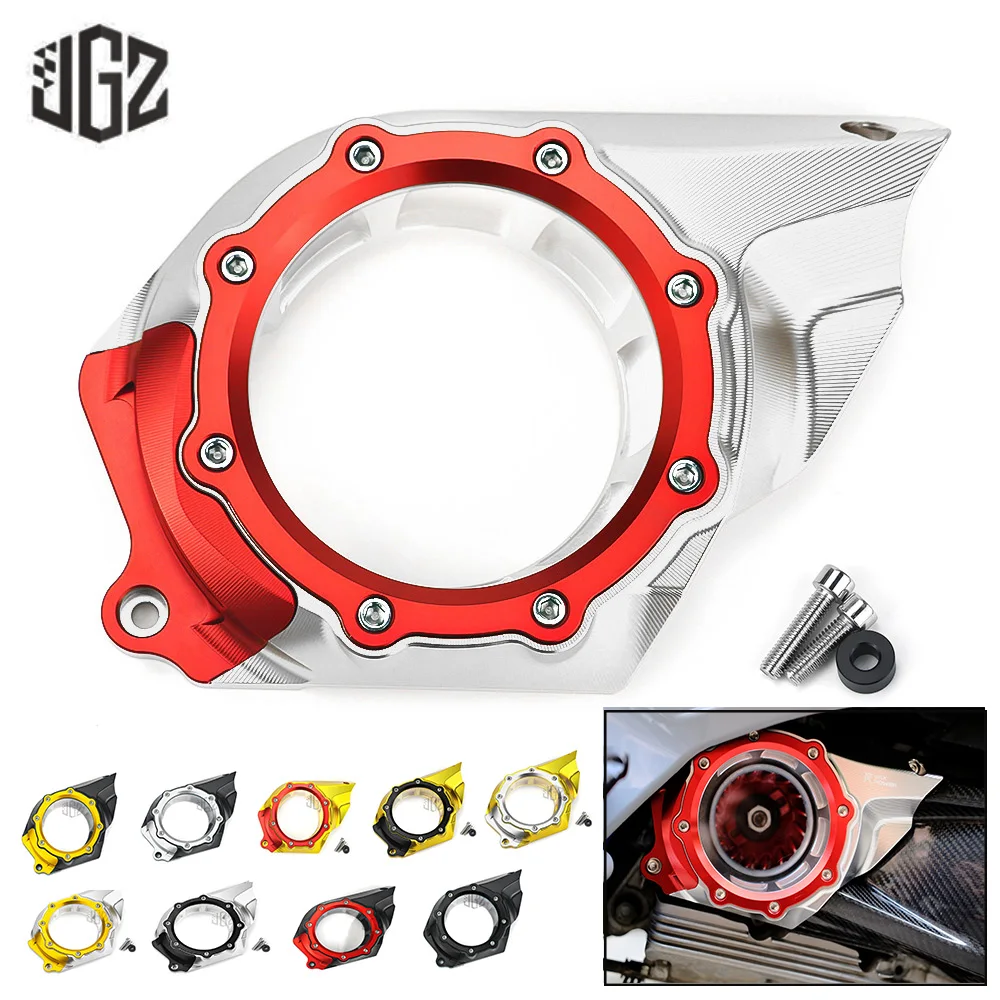 Image of Motorrad cnc aluminium ansaug getriebe deckel motor getriebe gehäuse für vespa gts 250 300 2019-2023 hpe gtv zubehör
