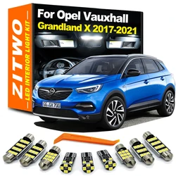 ZITWO 14Pcs LED Interior Dome Map Roof Reading Light Bulb Kit For Opel Vauxhall Grandland X 2017 2018 2019 2020 2021 Accessories