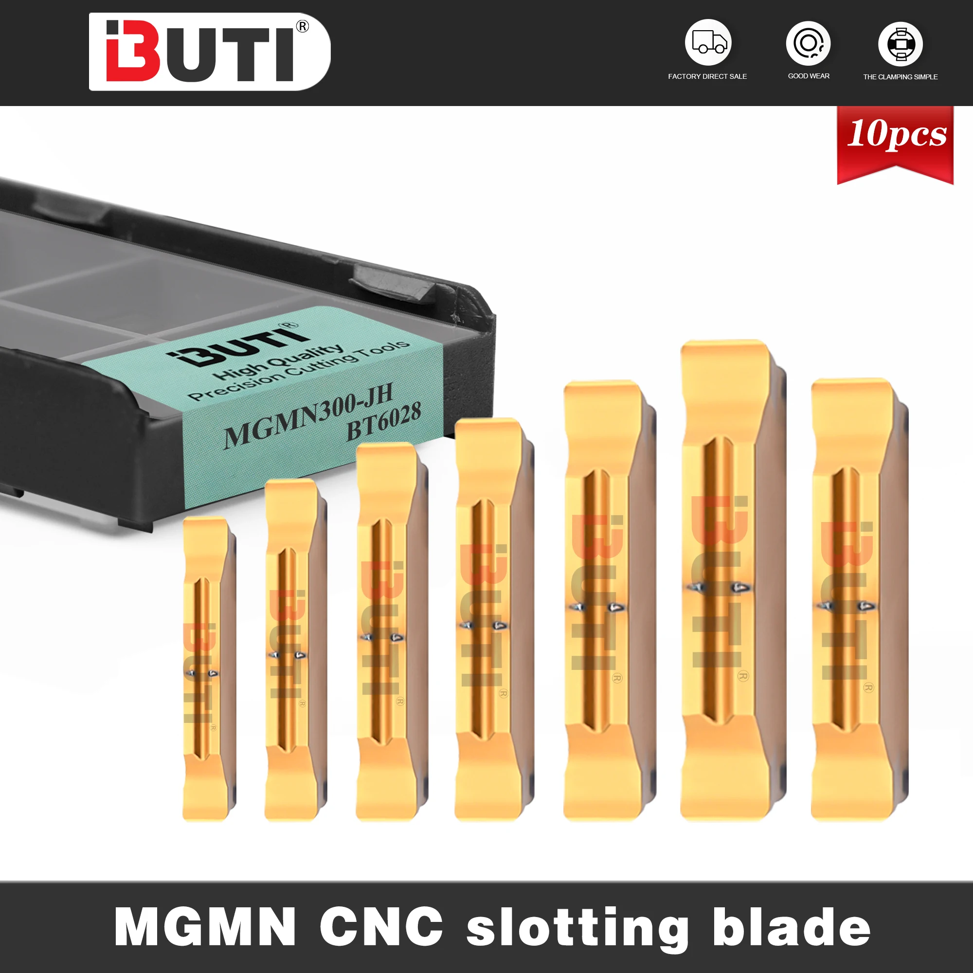 

CNC lathe Process Grooving Blade MGMN150-MGMN600-JH MGMN200-F-MGMN400-F MGMN Series Processed Steel Parts Material Cutting Tools