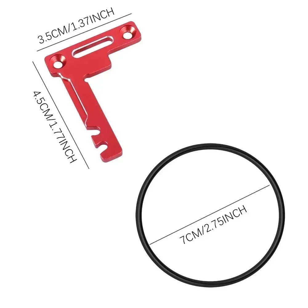 Kit de soporte de batería corto de aleación de aluminio para tamiya TT02 TT02B RC # TATT-075