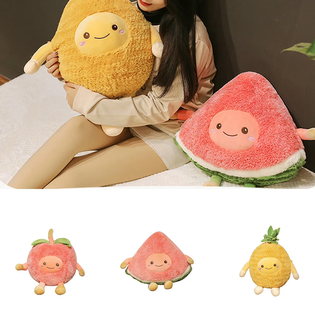 Peluche ripiene Cuscino Giocattoli Anguria Ananas Frutta del fumetto Bambola Bambini Regalo di compleanno Decorazione Giocattolo per dormire per bambini