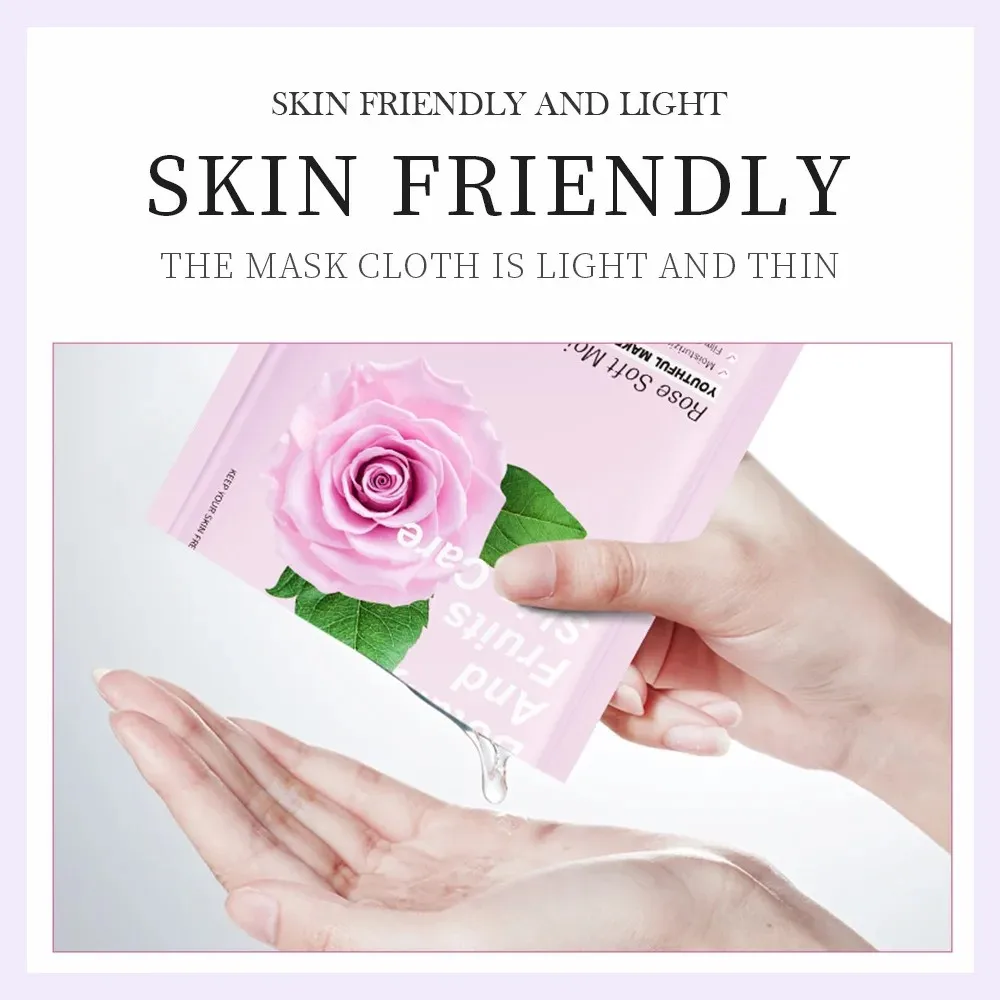 8pcs Natural Plant Face Mask Beauty Skincare Facial Masks Moisturizing Firming Hydrating Facial Mask Face Care Korean Cosmetics image 3
