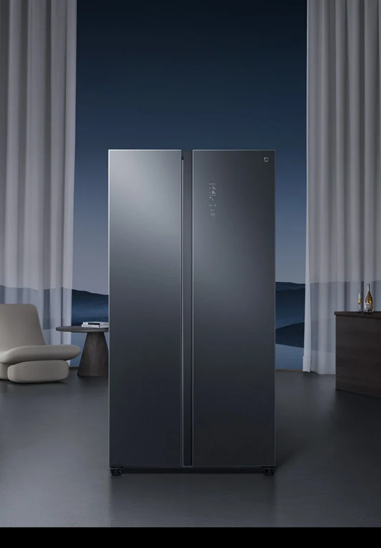 540L Double Open Double-Door Air Cooling Frostless Smart Energy-Saving Ultra-Thin Embedded Household Refrigerator