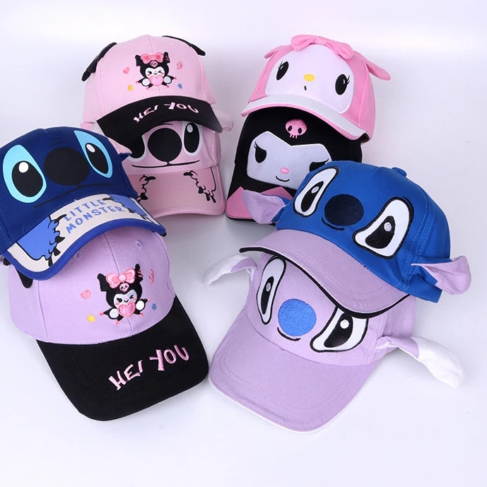

2025 New Stitch Baseball Cap Boys Girls Hats Lilo & Stitch Peripheral Cosplay Props Childrens Gift Sunhat Fashion Accessory