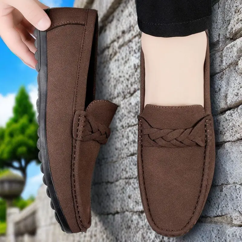 Lazy pedal Doudou shoes, daily business shoes, fashion classics, high-quality casual business loafers