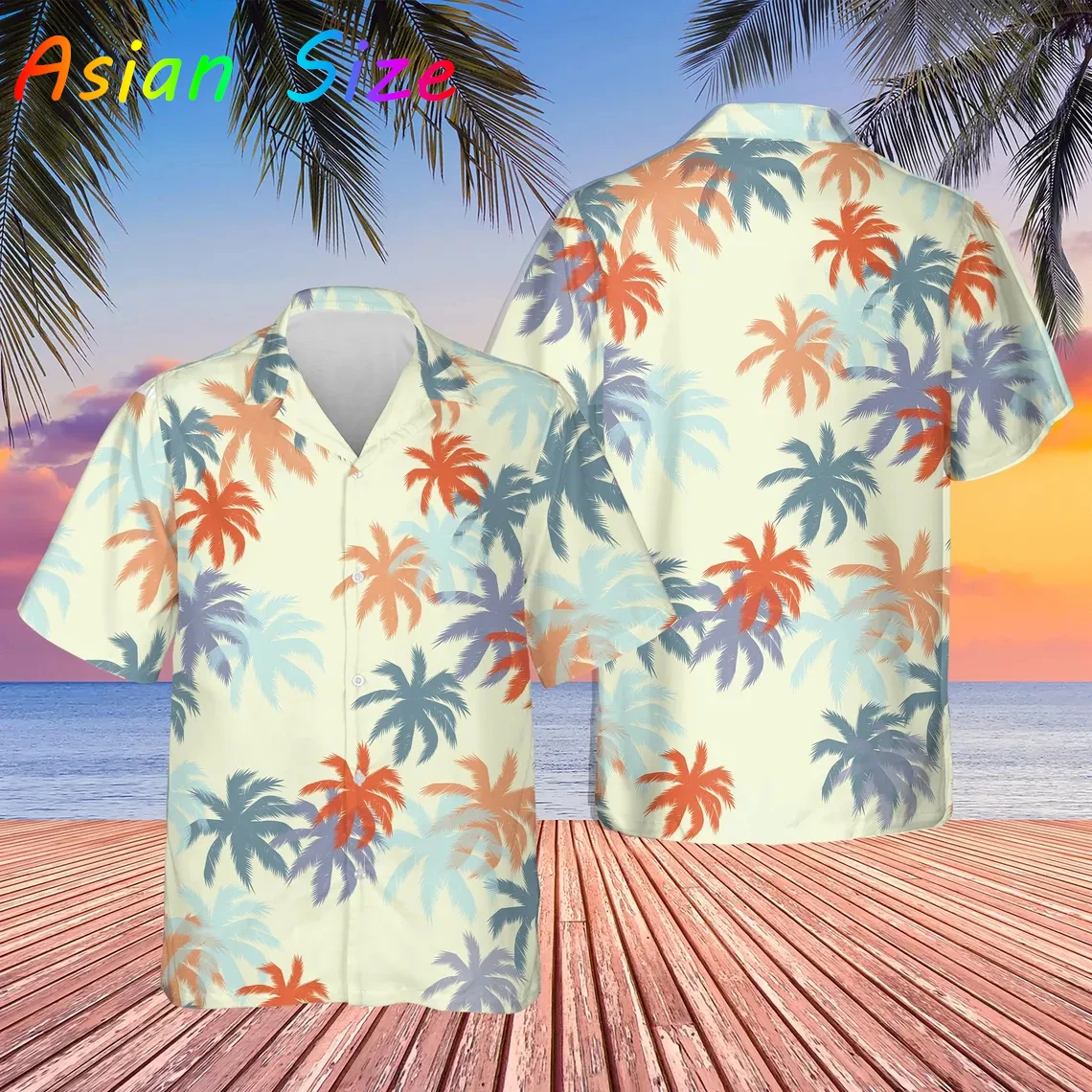

Новые гавайские рубашки с принтом тропических кокосовых пальм для мужчин, повседневные рубашки для пляжных вечеринок, блузки с коротким рукавом, забавные гавайские рубашки для мужчин и женщин