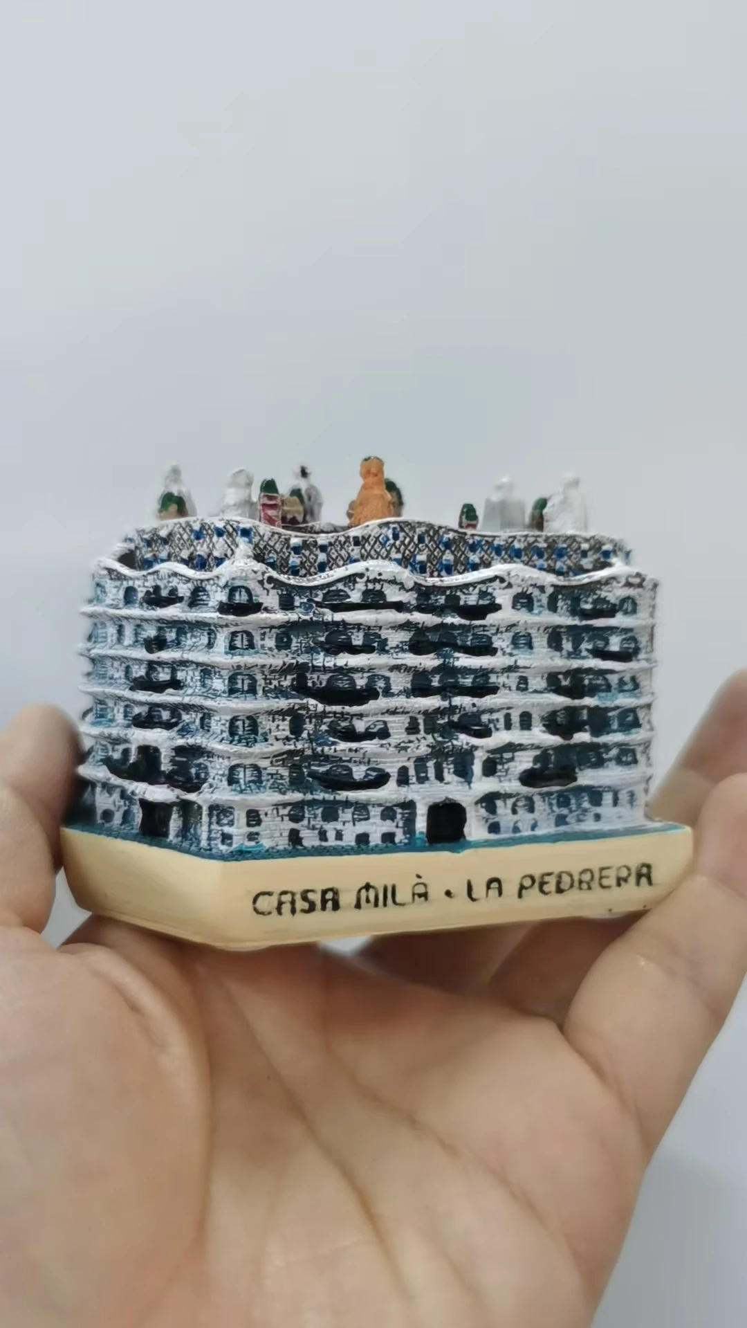 Figura de resina para terapia mental y psicológica, juego de mesa de arena, caja de terapia, La Pedrera Caudi Barcelona