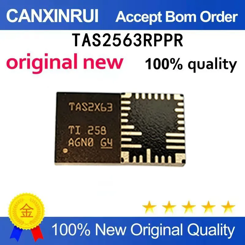 (5pcs-100pcs）New TAS2563RPPR silk screen TAS2X63 QFN32 audio amplifier chip IC