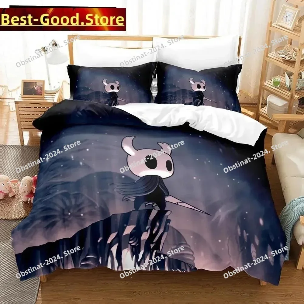 

Anime Game Hollow Knight Bedding Set Printed single Comforter Quilt Bed Cover Duvet Cover Pillow Case 3 Pieces Kids Adult Size