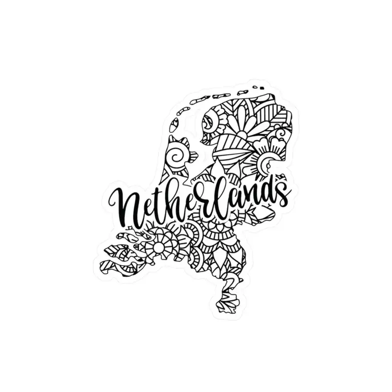 Netherlands Boho Mandala Water Resistant PVC Vinyl Sticker For Car Bumper And Rear Window Decorative Graphic Design Decal view 4