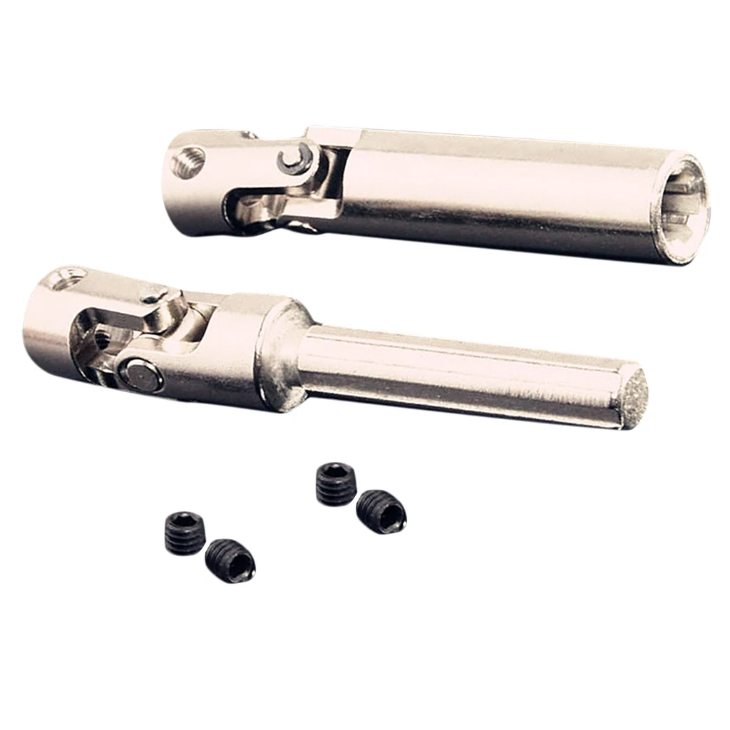 Steel Transmission Shaft Silver Constant Velocity Drive Shaft for 1 10 Scale RC Crawler Axial SCX10