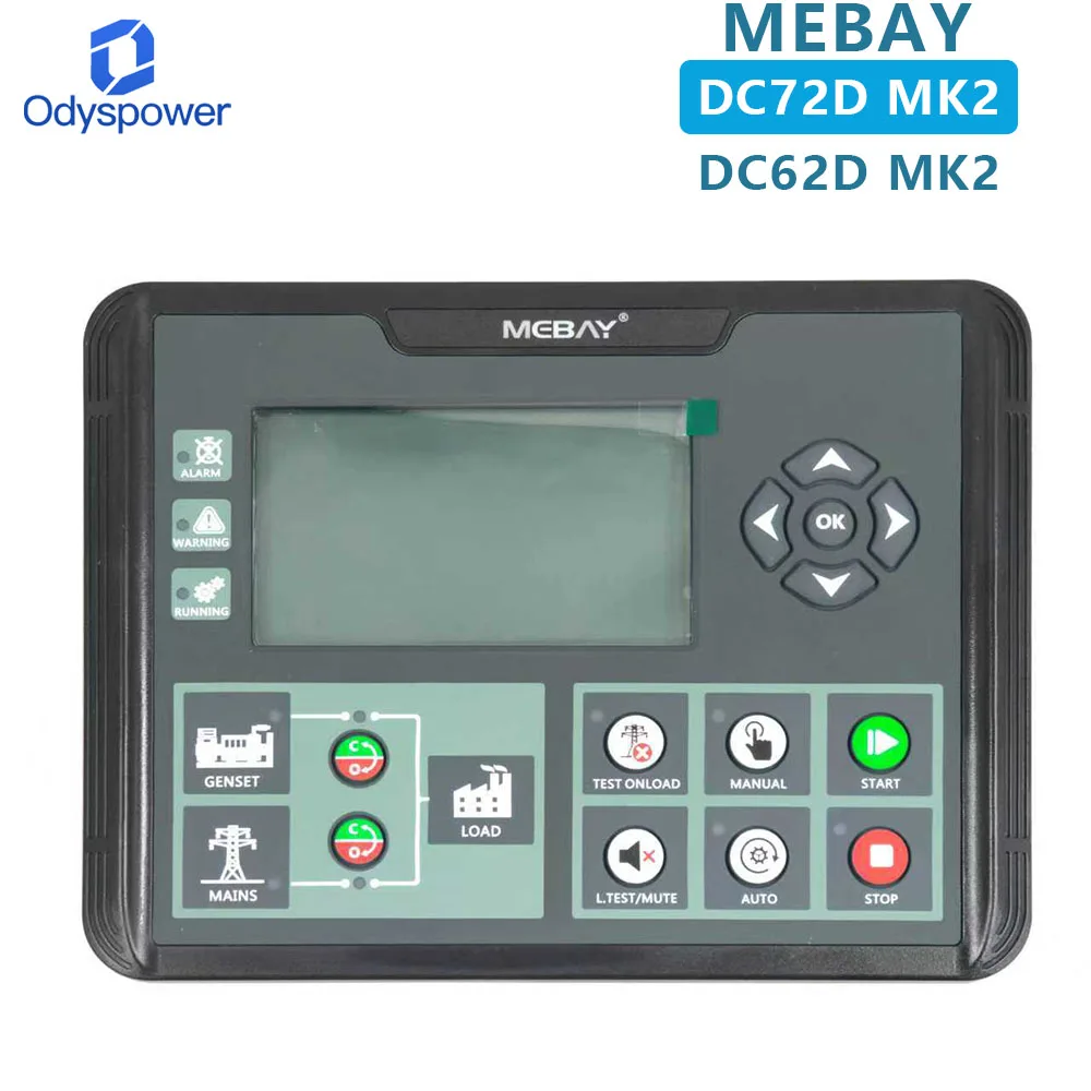 DC72 DC62D MK2 MEBAY Generator Controller Module Start Stop Parameter Setting Monitor for Generator Sets