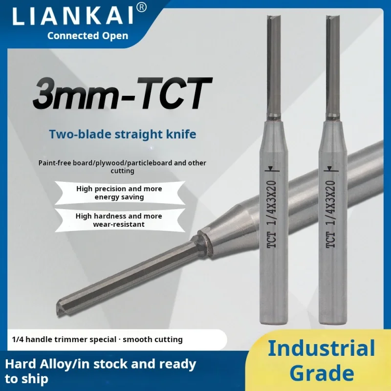 

Высокое качество 3 мм TCT твердый сплав прямой лезвие фреза для металлообработки и деревообработки инструменты промышленные режущие инструменты