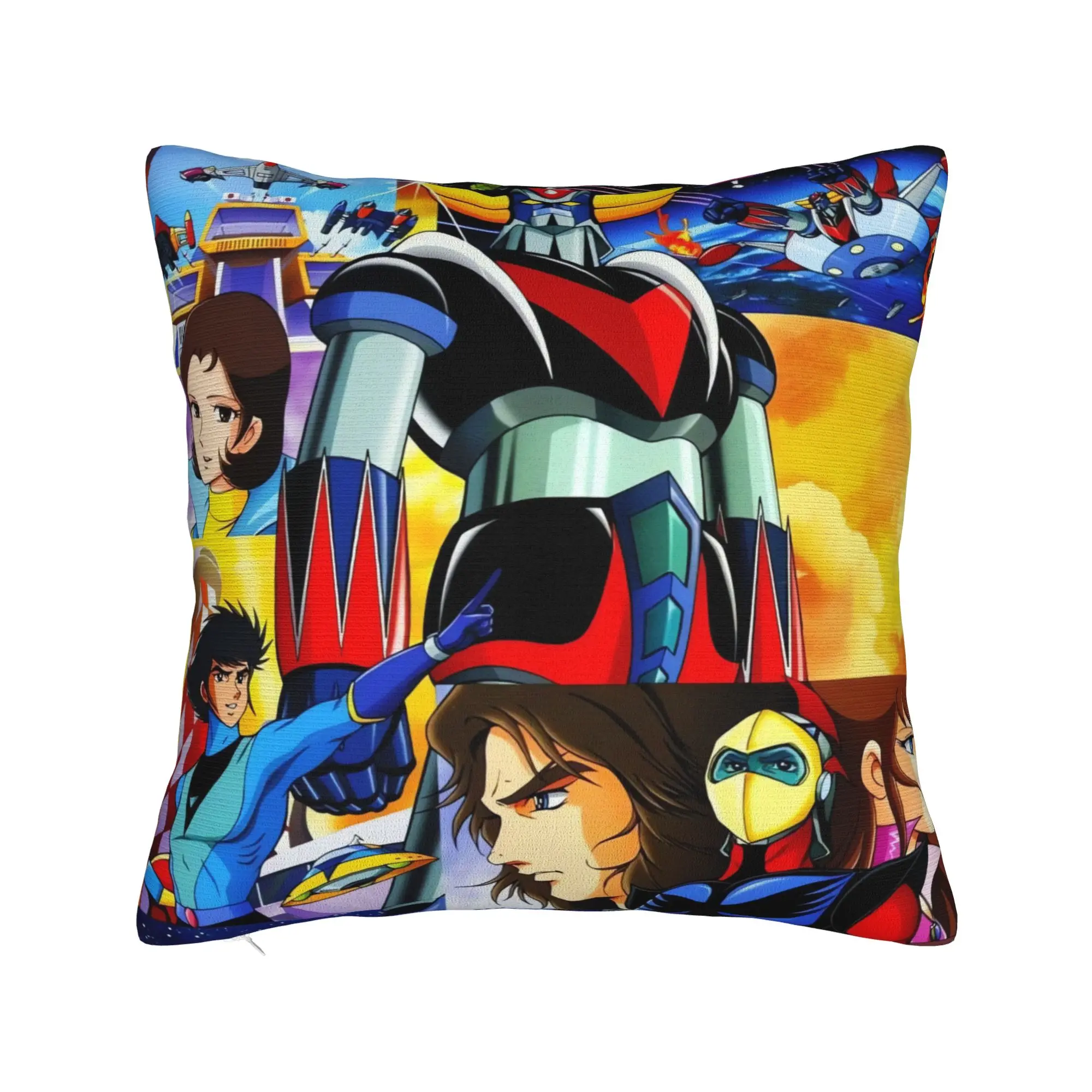 Ufo Robo Grendizer Goldorak Pillowcases  Fashion Pillow Case For Sofa Bedroom Home Decor Graphic Pillow Cover