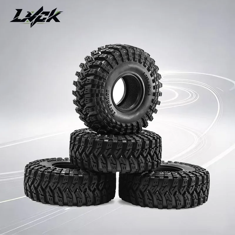 Soft Rubber 1.9 Inch Crawler Tire Skins, Deep Tread, For SCX10 90046, D90, TRX4, TRX6 1/10 RC Rock Crawler