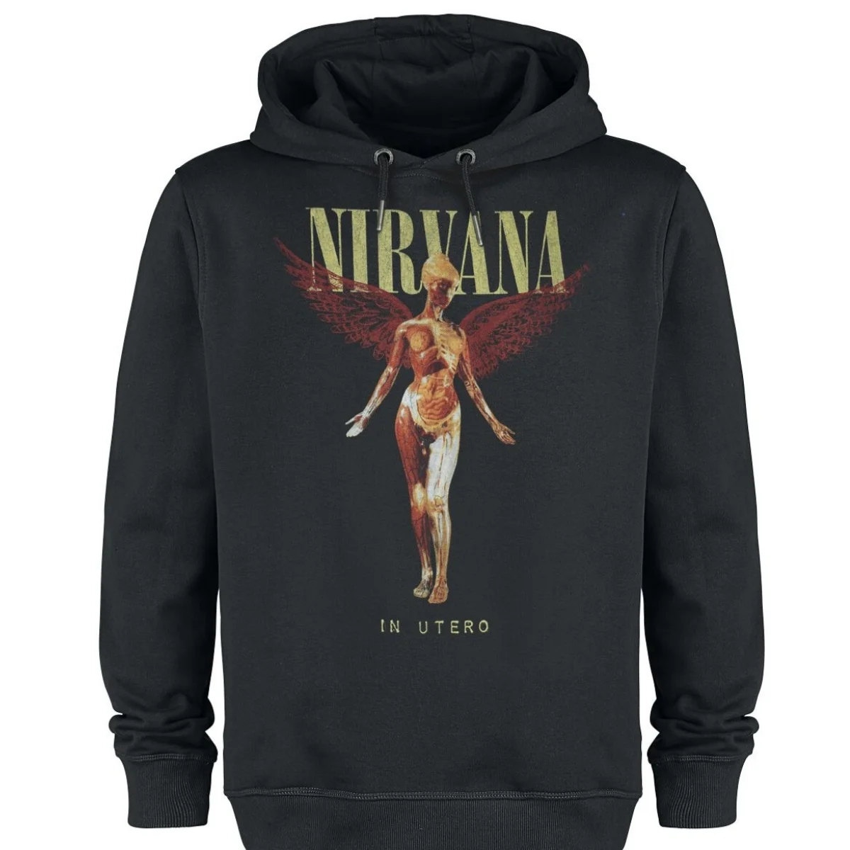 Amplified Collection in Utero Dark Night Nirvana Hoodie 2026 Jesień i Zima Luksusowa Odzież Wysokiej Klasy Dla Kobiet i Mężczyzn Top Y2k