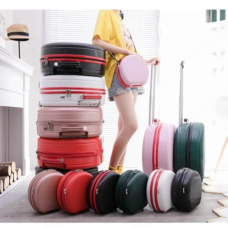 Valise cabine légère à roulettes pour étudiants, 20 pouces, petit ensemble de bagages à roulettes, roues tournantes, sac de voyage pour PC, étui à