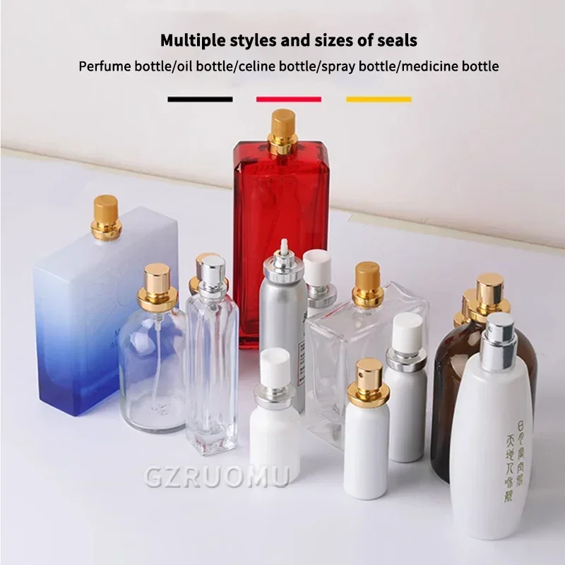 

Pneumatic Perfume Crimper Capping Machine Sprayer Sealer Scent Frangrance Packaging Equipment WT-80ZP Bottle Capping Machine