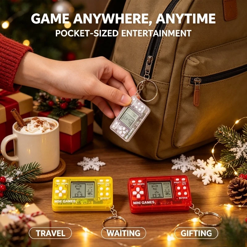 Mini przenośna konsola do gier – Retro Gaming Keychain recenzja i cena