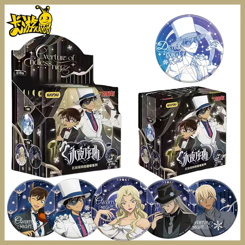 

Kaito Kid Tin Badge Kayou Detective Conan Eternal Night Prelude Pin Button Badge Anime Hanging Ornament Kids Collection Gift Toy