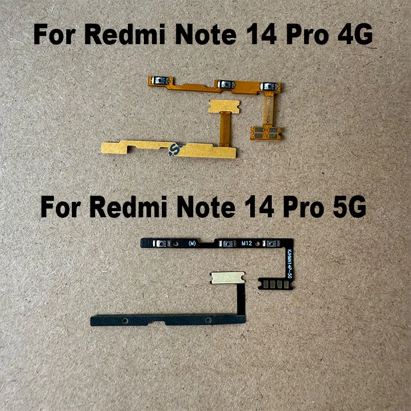 1PCS For Xiaomi Redmi Note 14 PRO 4G 5G Power Volume Button Side Key Switch ON OFF Control Button Flex Cable