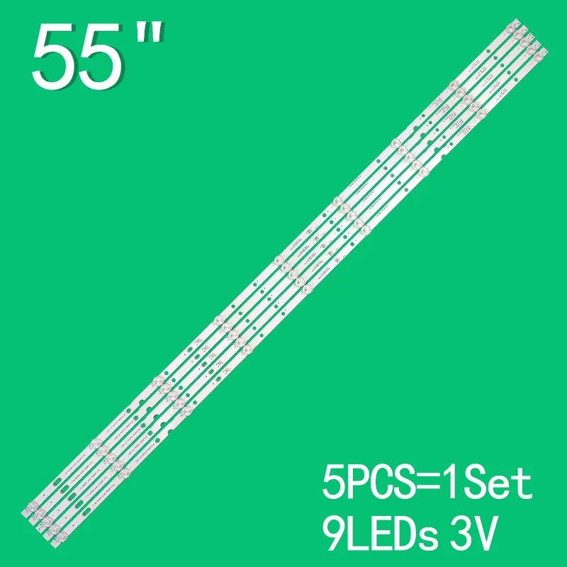 

LED backlight strips for TI5509DLEDDS 55" LED TV DLED55HD 5X9 0001 31.11.055000030 Lt-55n775u ZE55ACS M55ACS K55ACS