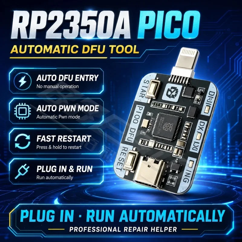 RP2350 USB A RP2350A Dedicated Automatic Engineering Box One Click DFU Restart Data Enter Recovery Mode IPhoneXR-11PM Repair