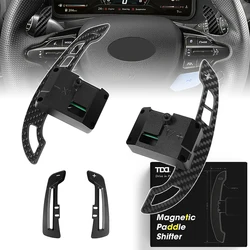 Carbon Fiber Magnetic Paddle Shifters For Hyundai N/GT i30N Kona N Elantra N Veloster N