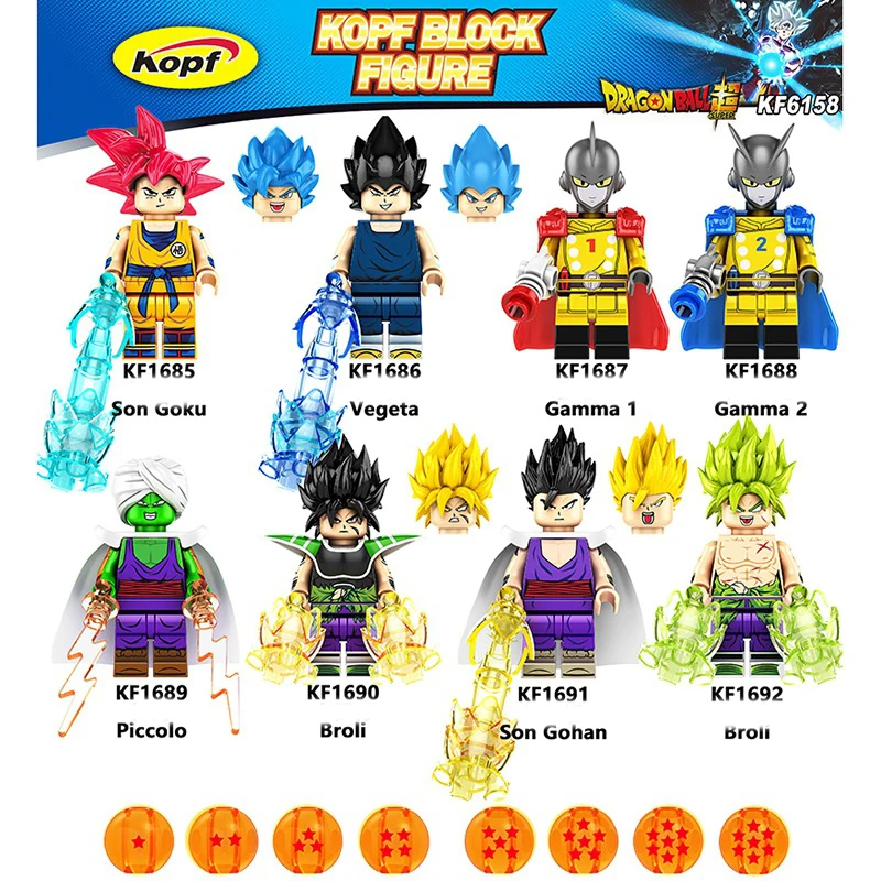 Anime Dragon Ball Figuren Cartoon Vegeta Lv Son Goku Broly Puzzle Montieren Action-figuren Modell Spielzeug Figur Kinder Weihnachten Geschenk