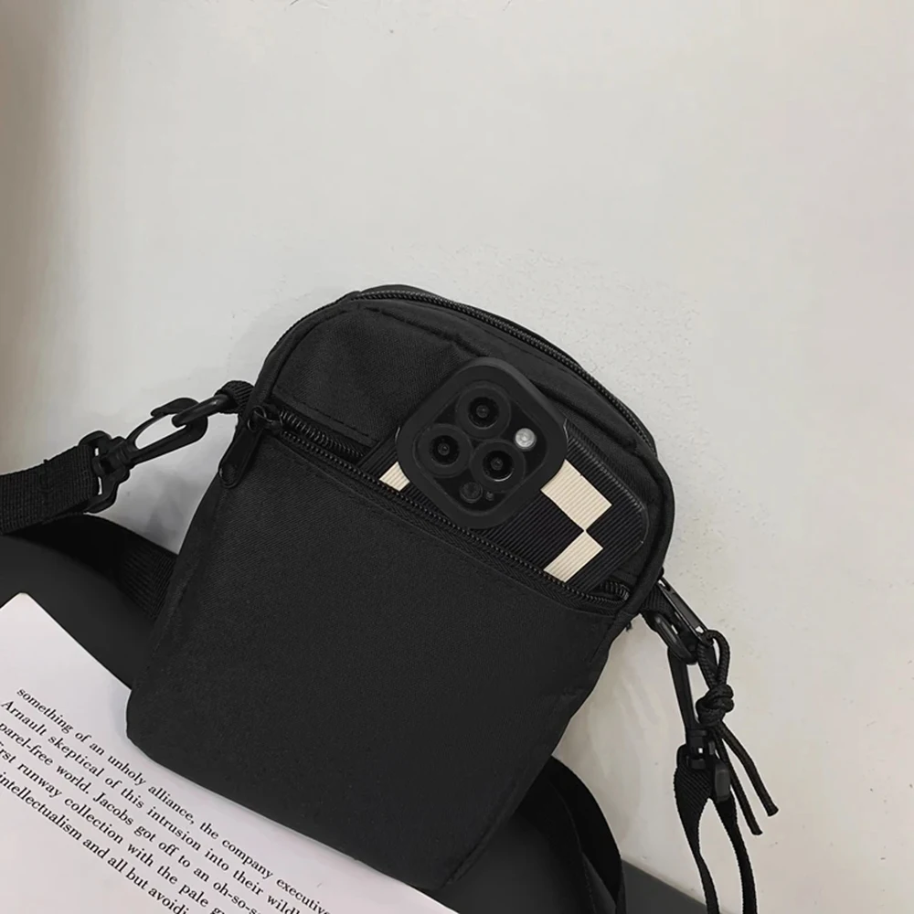 Minimalist Functional Chest Bag Bags For Men Casual Small Zipper Crossbody Pouch Simple Small Crossbody Shoulder Bag Men Bag