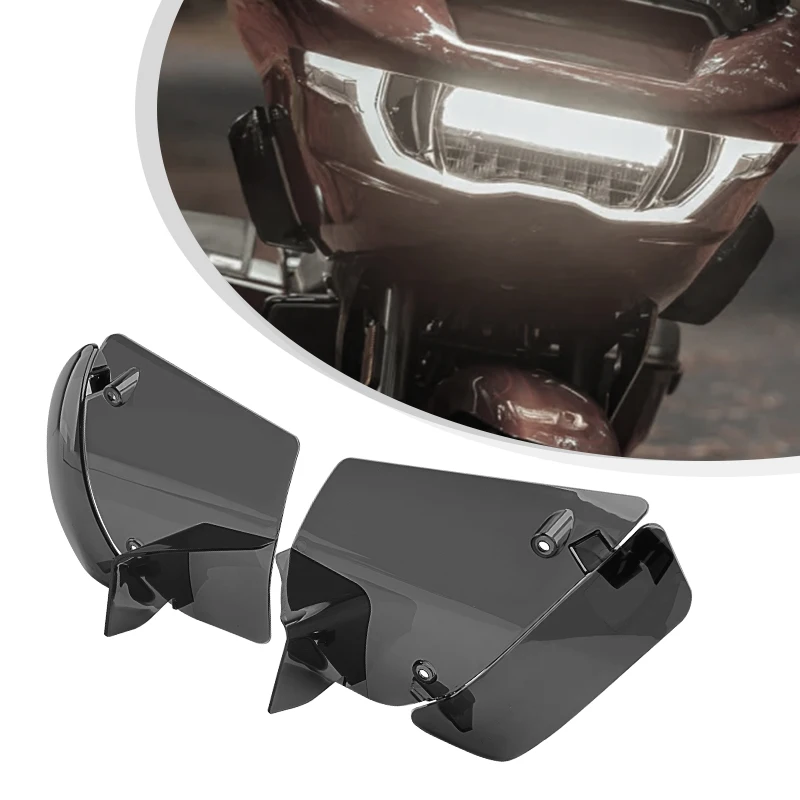 

Motorcycle Air Deflector ABS Reflective Saddle Shields Adjustable Air Heat Deflector For Harley Touring Road Gliding 2024-2025