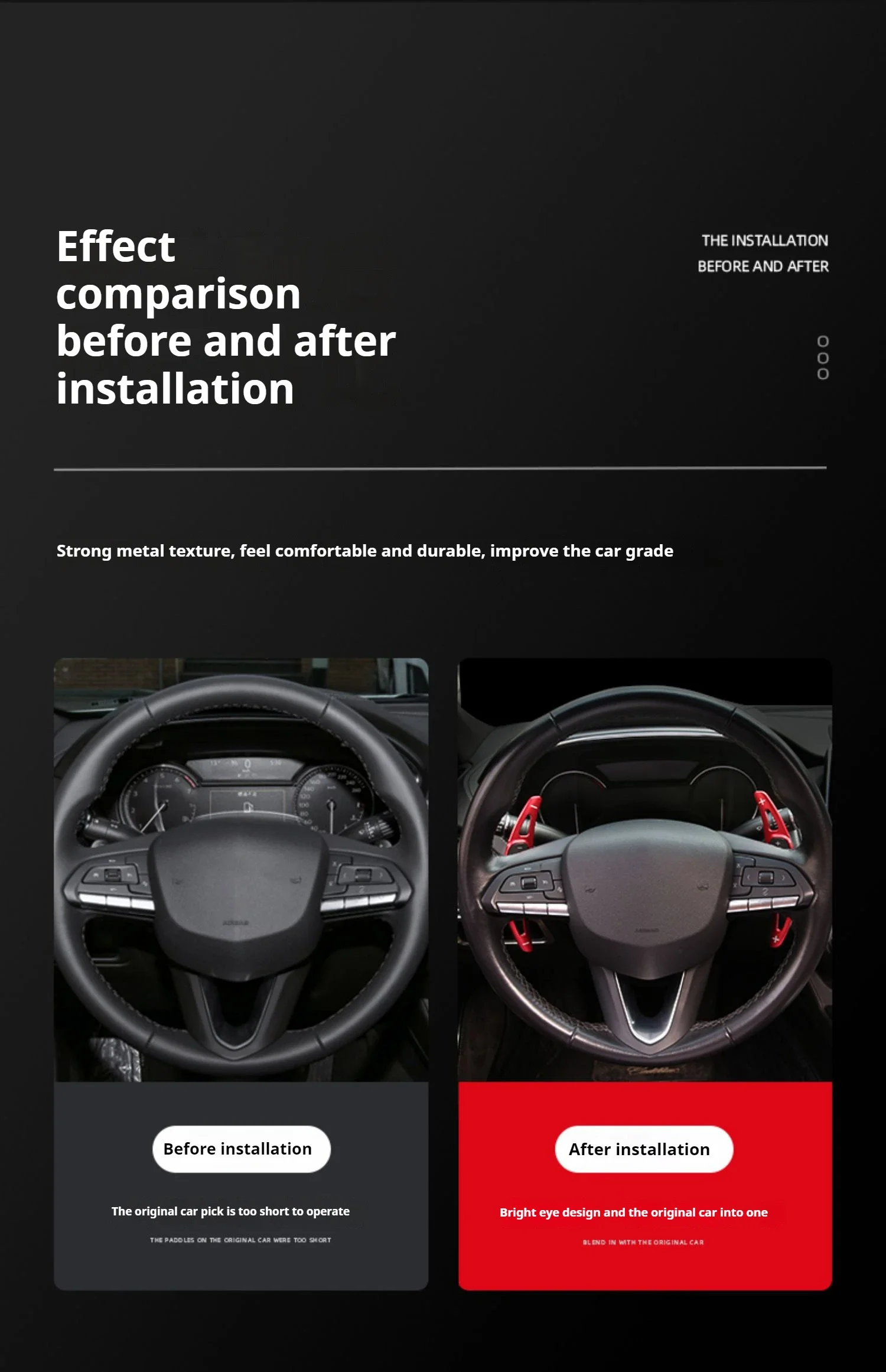 For Lexus IS 2006-2011 Car Shift Equipment Semi Automatic Clutch Red Auto Accessories Steering Wheel Rear Shift Paddle