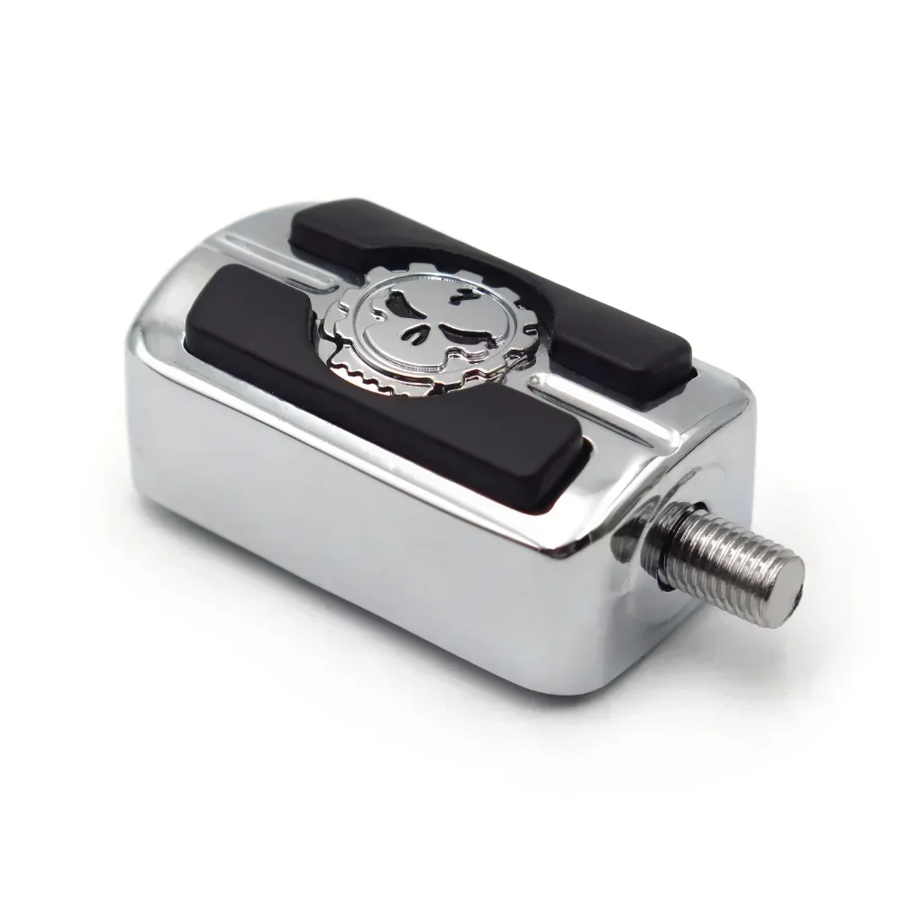 Motorcycel Parts Chrome Skull Shifter Shift Foot Peg For Harley Chopper Touring Cruiser Custom