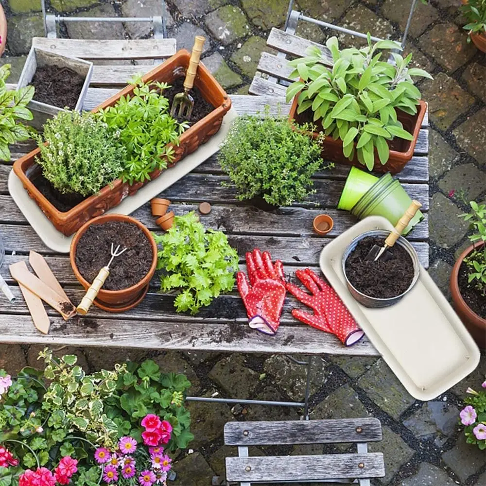 1Pcs Heavy Duty Durable Flower Pot Plastic Tray Saucers Indoor Outdoor Plant Saucer Drip Trays