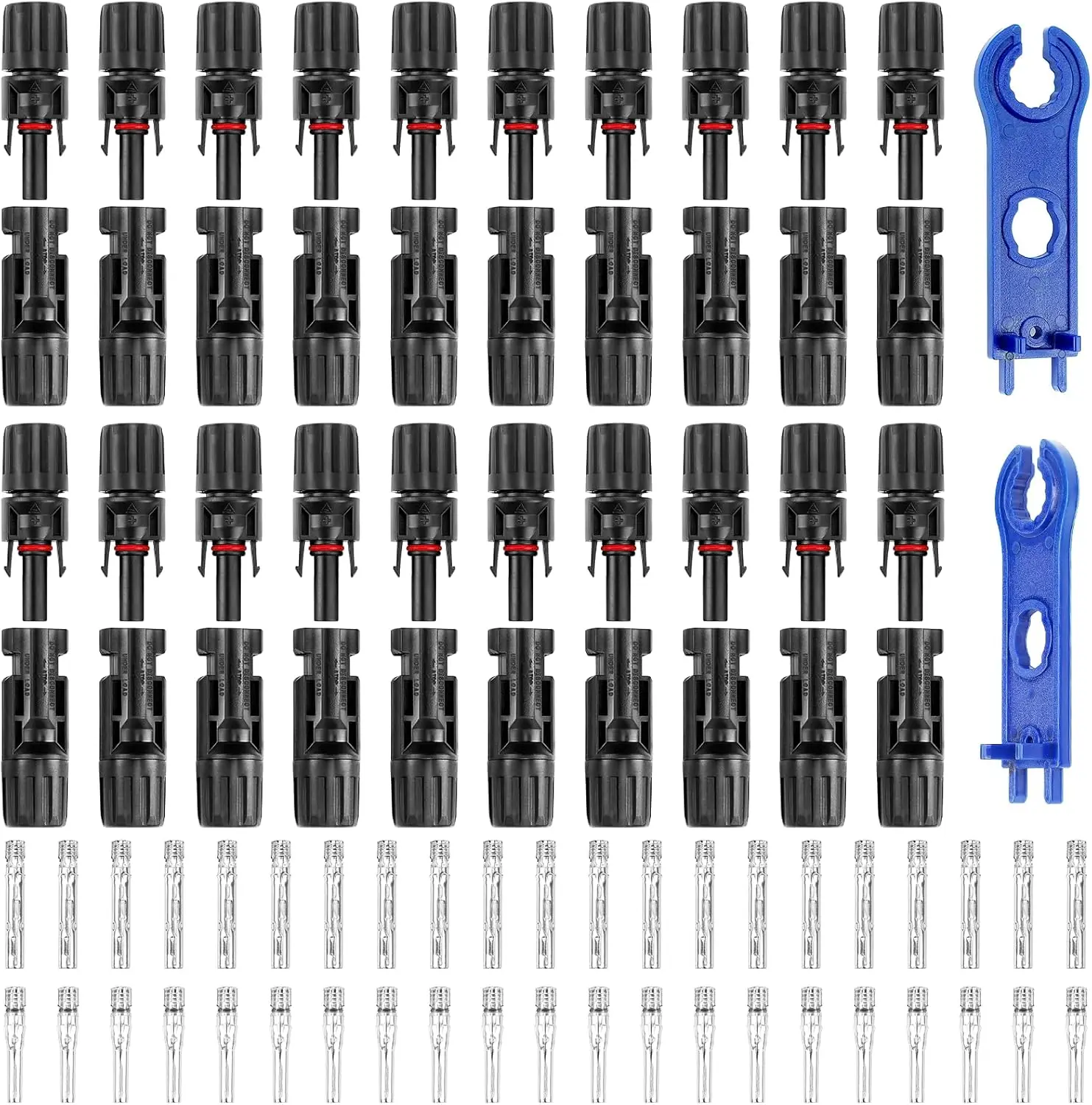 5/10/20Pairs Solar Panel Connector Kit IP68 Waterproof Solar Connectors 1000V 30A Solar Cable Connectors
