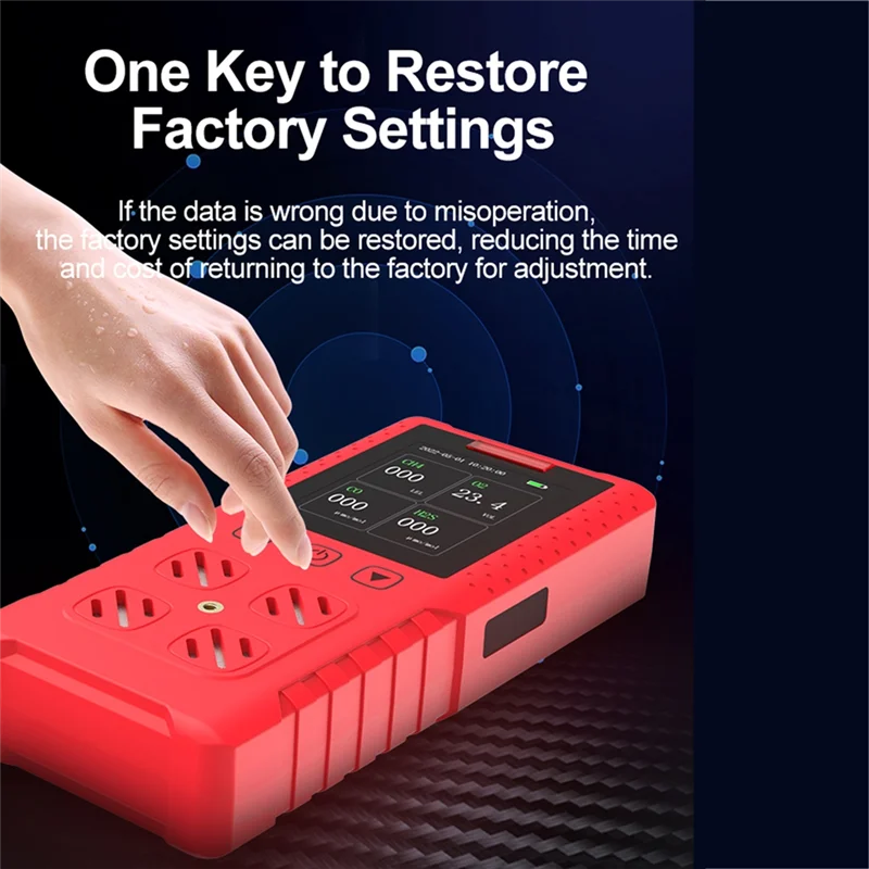 

RISE-DR850 4 в 1, портативный мультигазовый детектор, IP65, водонепроницаемый измеритель утечки газа для O2/CO/H2S/COMB
