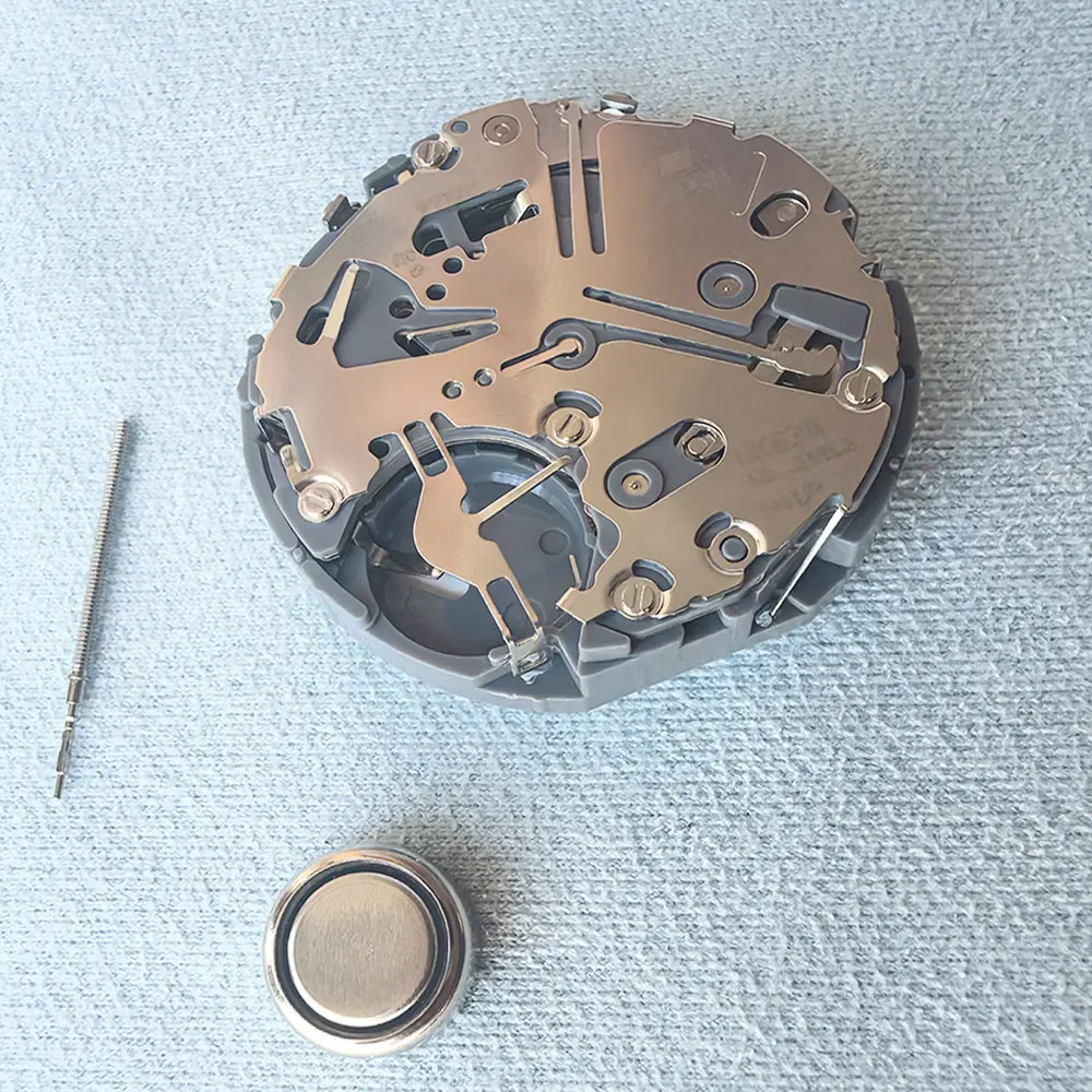 اليابان Seiko VK63 VK63A عالية الدقة حركة كوارتز كرونوغراف ثلاثة أيدي مع تاريخ كرونوغراف صغير 24 ساعة متعددة الوظائف