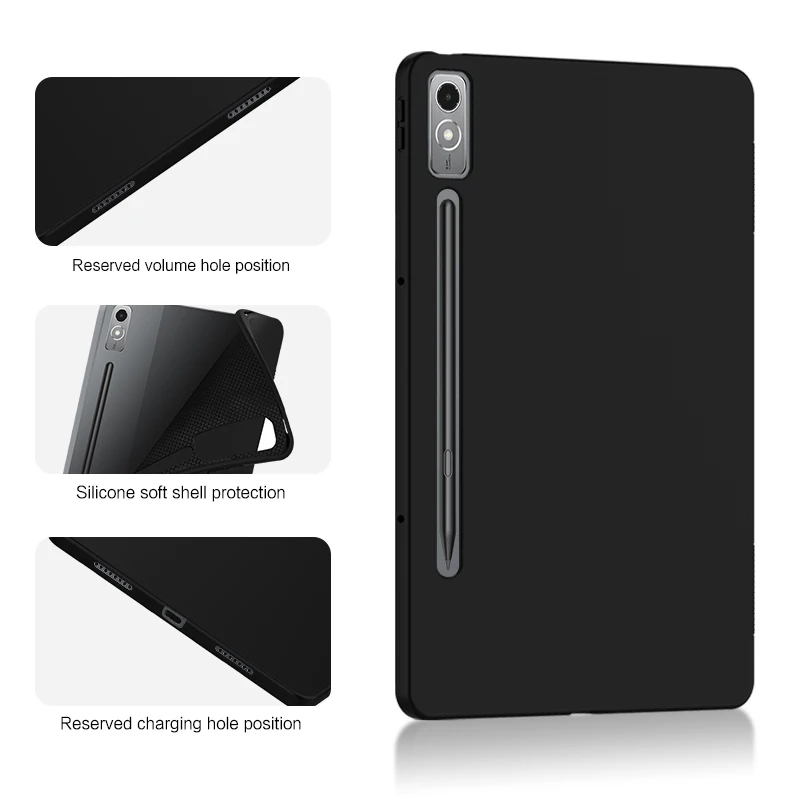 Soft Case For Lenovo Xiaoxin Pad Pro 12.7 12.6 Inch Silicon TPU Shell For Lenovo Tab P12 12.7' 2023 Tablet Back Cover Case