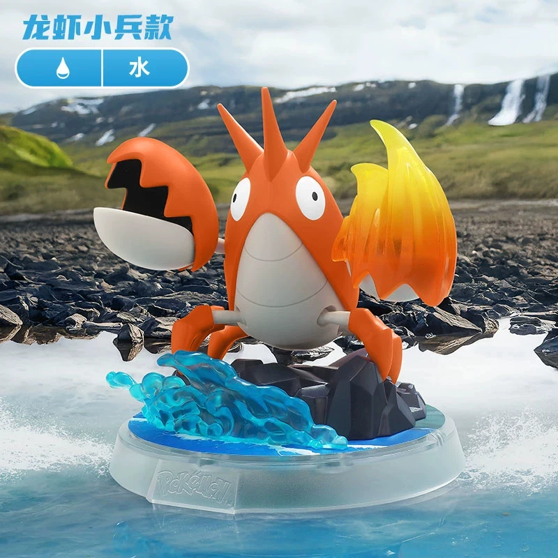 Original pokemon animação jogo periférico brinquedos CV-S fuecoco corphish montagem móvel anime modelo de ação figuras coleção
