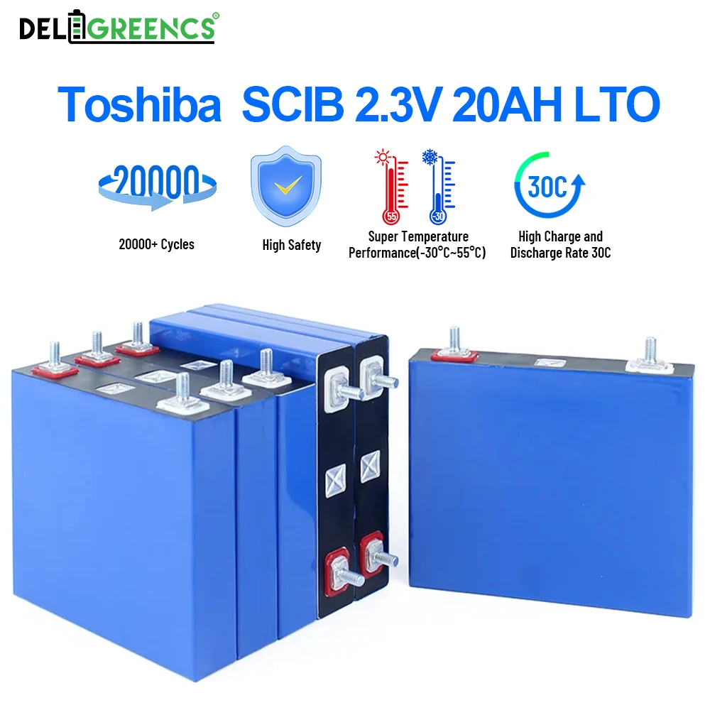 Toshiba LTO 2.3V 20Ah Rechargeable LTO Original High Rate Dischargeable Batteries For Low Temperature High Rate Discharge DIY