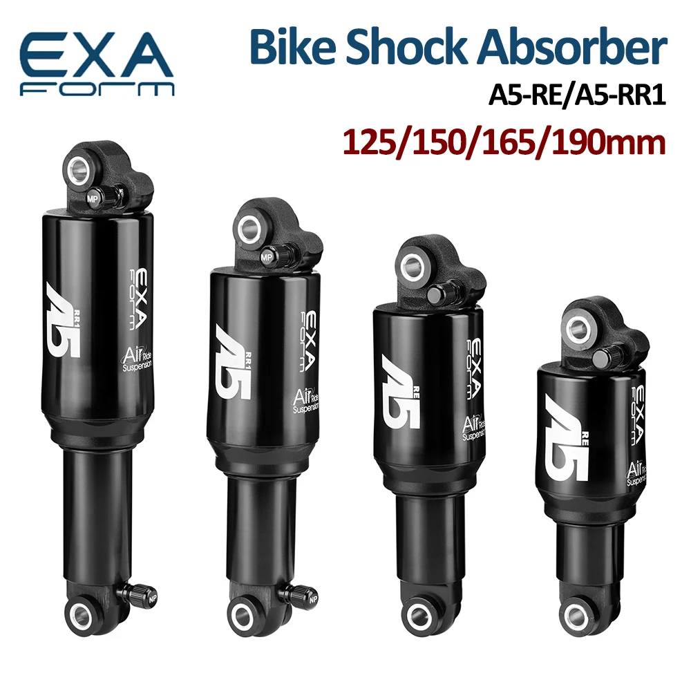 

MTB Mountain Bike Rear Shock 125/150/165/190mm Air Pressure Suspension Aluminum Alloy Folding Bicycle Shock Absorber